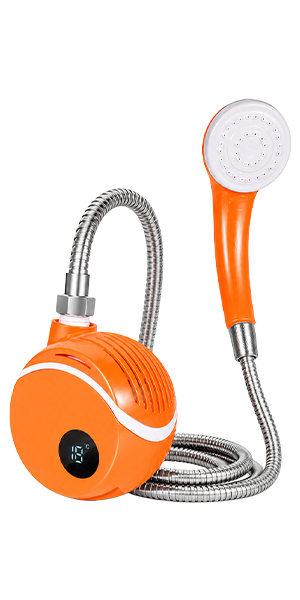 AquaTrail rechargeable shower features